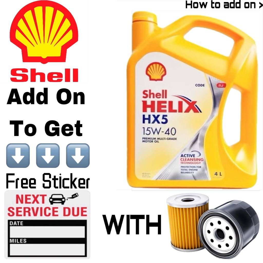 600049928 Shell Helix HX5 15W40 Engine Oil HK 4 Liter | Shopee Malaysia