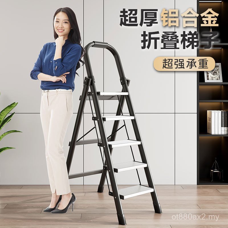 Aluminium Alloy A-Frame Tangga Tebal Tangga Lipat Isi Rumah ...