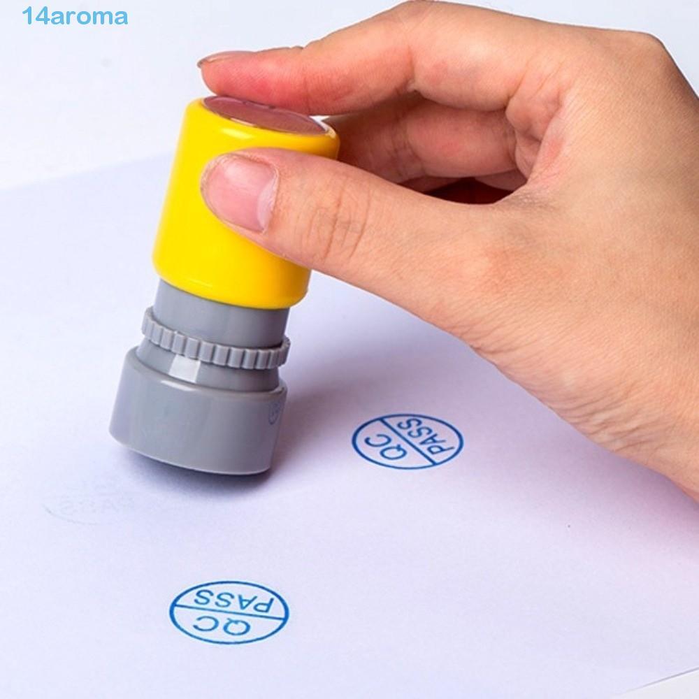 AROMA Quality PASS Stamp, Engraved Self-Inking QA QC Inspect Stamp ...