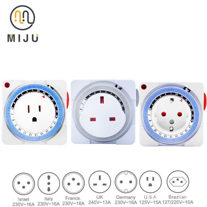 Fadmei British Standard Timer Socket 15 Minutes Set French Standard ...