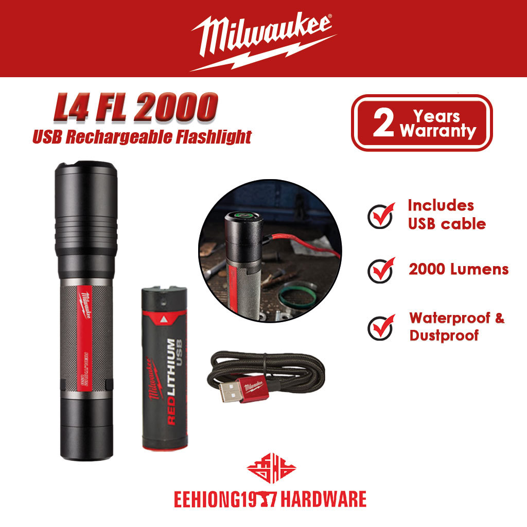 milwaukee 2000 lumen flashlight YEX-BUR LED 18W Lumens Super Bright Powered by M18 18V Lithium Ion Batteries M18 Portable Outdoor Camping Lantern Sports & Outdoors resistant flashlight has an IP66 rating This new 2,000 Lumen RECHARGEABLE