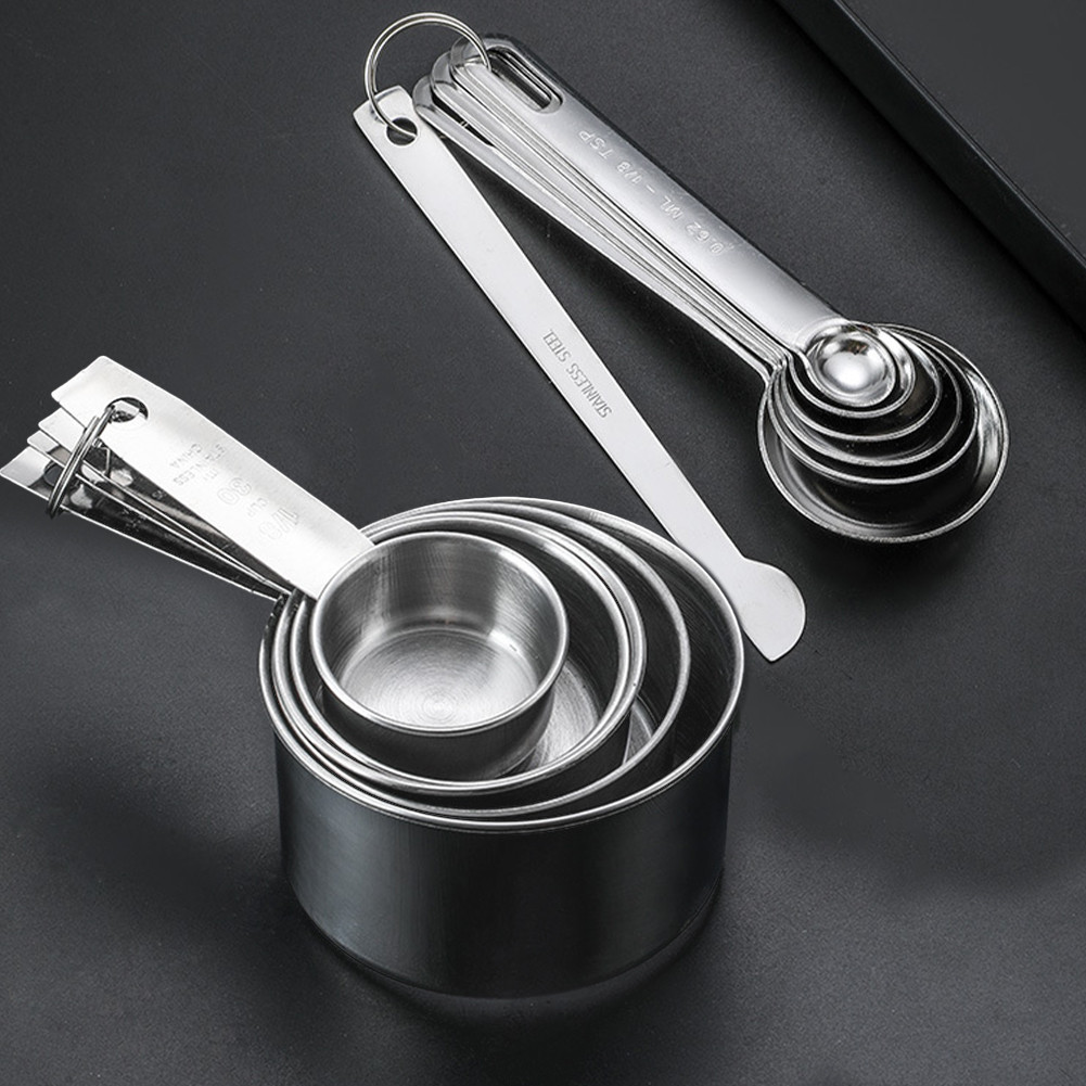 7-Piece Stainless Steel Measurement Spoon Kit Ideal for Baking Multi ...