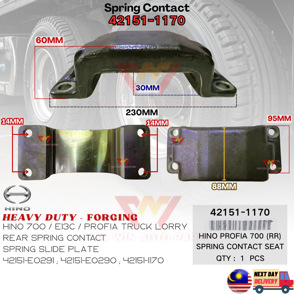 42151-1170 Hino 700 E13C Profia Truck Lorry Rear Spring Contact ...