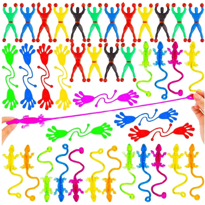 10/20 Fun Sticky Climbing Men's Toys for Children Sticky Hand Lizards ...