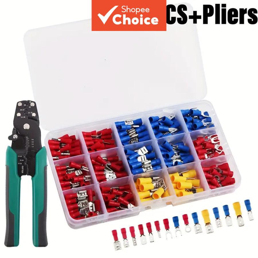 280PCS Insulated Electrical Wire Terminal Kit with Versatile Crimp and ...