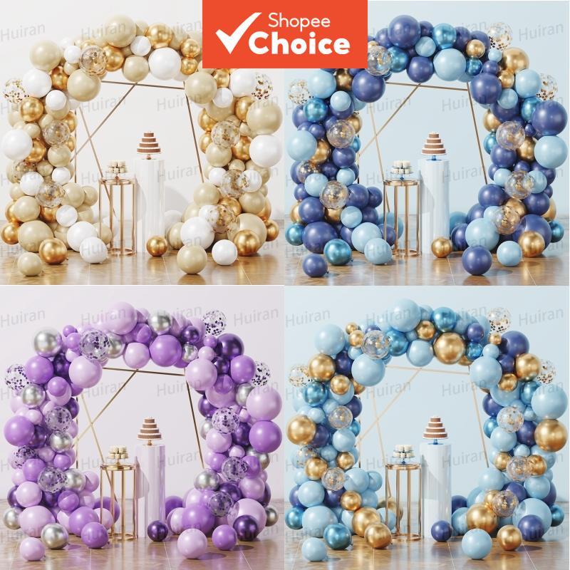 102pcs Sand White Balloons Arch Garland Set Gold Latex Baloon Set for ...
