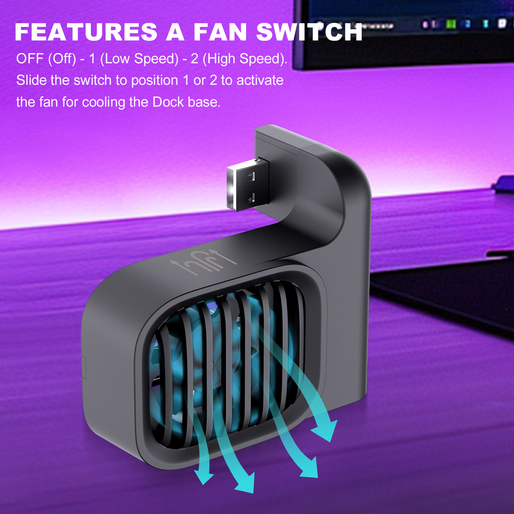[miaon.my] Console Dock Cooler with 2-Speed Adjustment Host Heat Sink ...