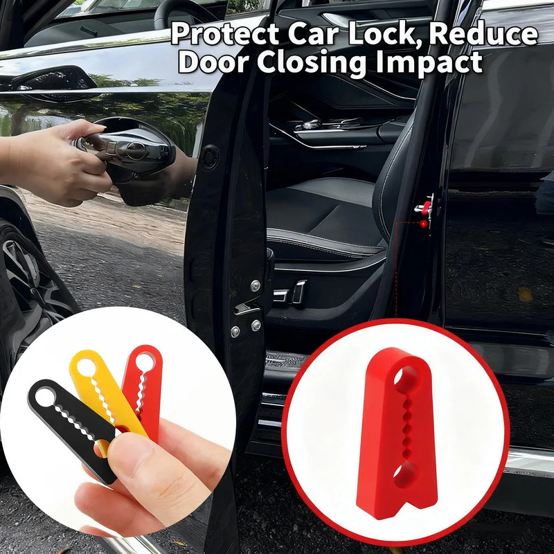 Car Door Lock Shockproof Silicone Pads Noise Reduction Seal Protector ...