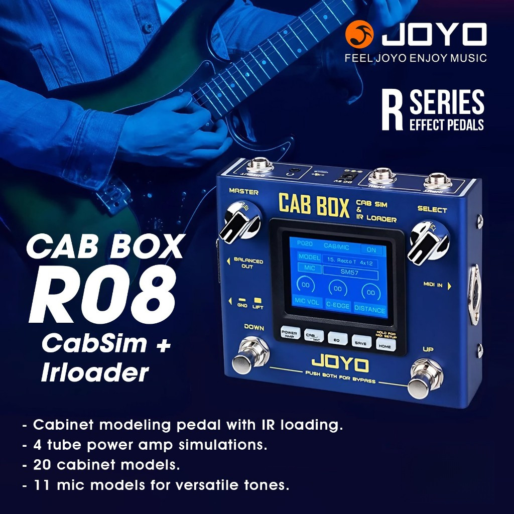 JOYO Effect Pedal Effect CabSim+Irloader 9V300mA CAB BOX R08 (8000 ...