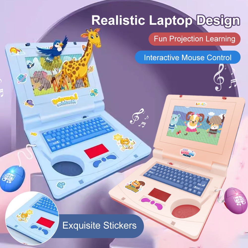 Kids Early Education Learning Machine Computer Toy With LED Music ...