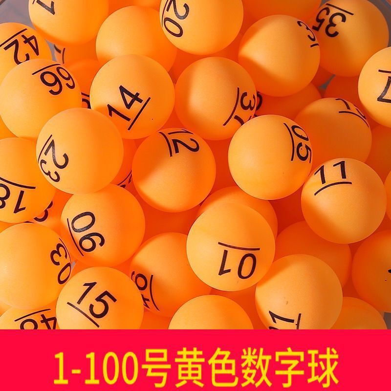 Digital Ball with Character Numbering Table Tennis Lottery Ball ...