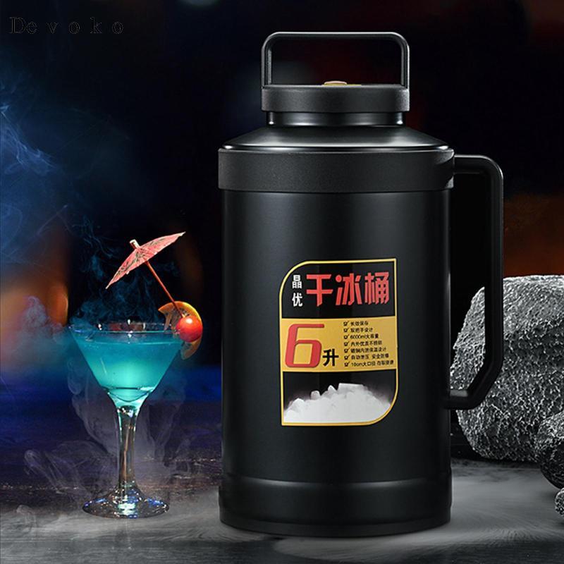 Devoko Dry Ice Bucket 6L Container for Restaurants, Outdoor ...