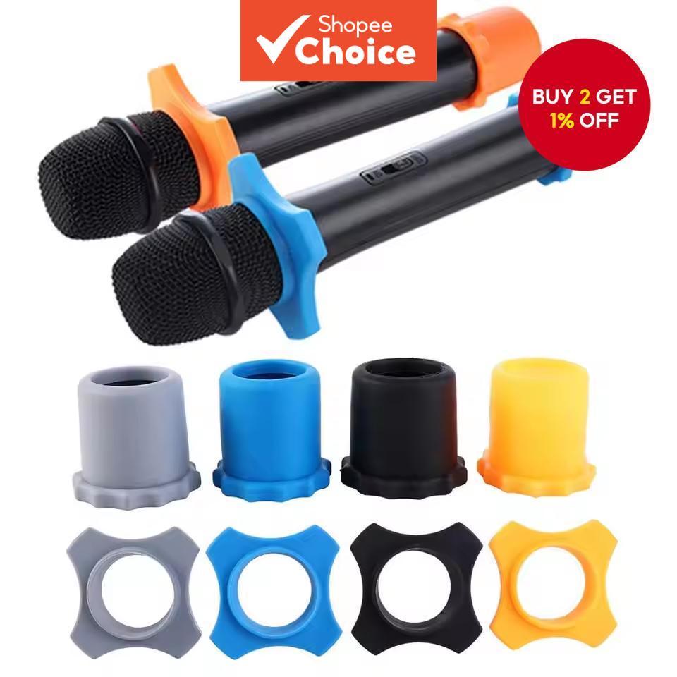 Shakeproof Silicone Handheld Microphone Anti-Rolling Protection Ring ...