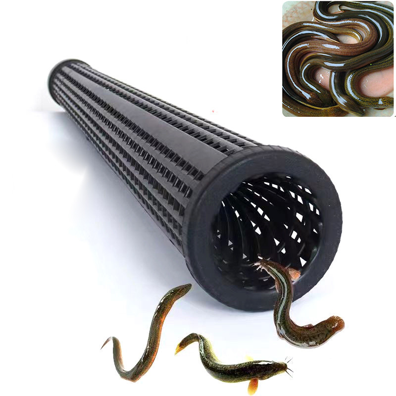 Pinkcat 1pcs Black Fish Net Cage Fishnet Finless Eel Loach Trap Fishing ...