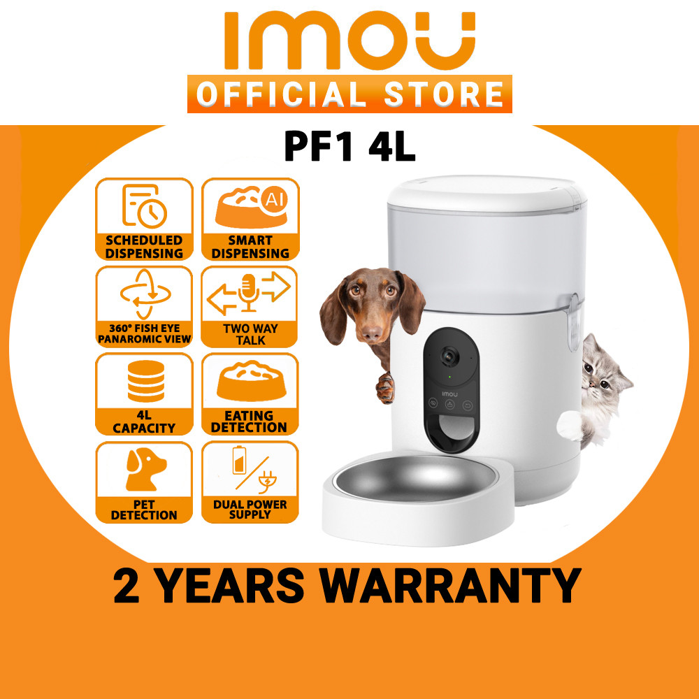 Imou PF1 4L Pet Feeder Large Capacity Smart Automatic Pet Food ...