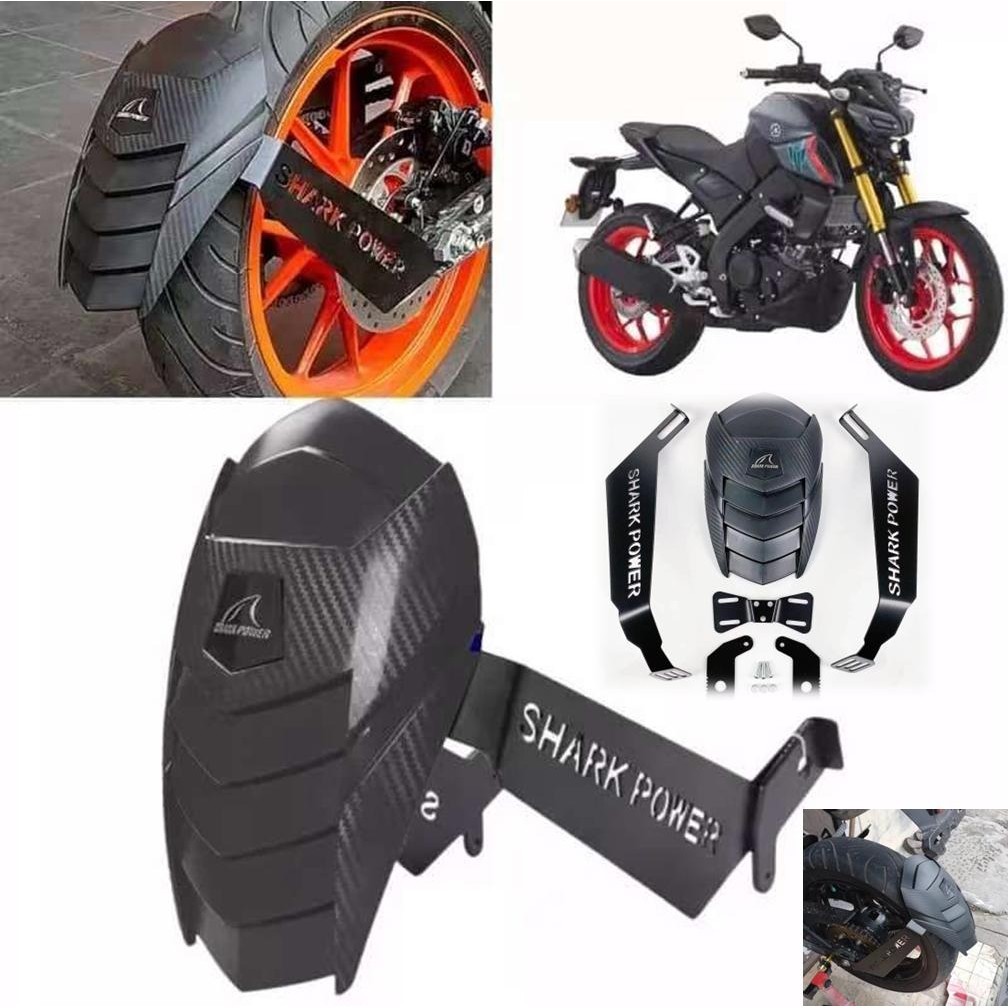 UNIVERSAL SPLASH GUARD CARBON MOTORCYCLE R15 R25 MT15 MT25 Y15ZR Y16ZR ...