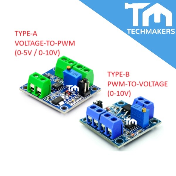 Voltage-to-PWM Converter (0-5V/10V to 0%-100%) or PWM-to-Voltage (0%-100% to 0-5V/10V) PLC MCU Digital to Analog Signal