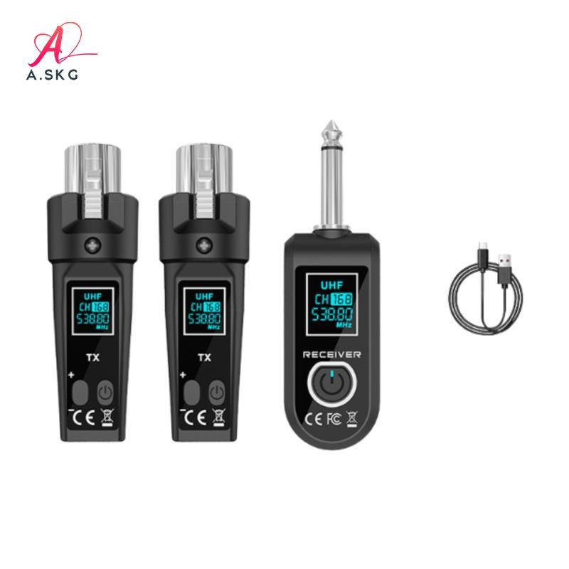 [COD] Microphone Receiver and Transmitter Set UHF Cordless Converter ...