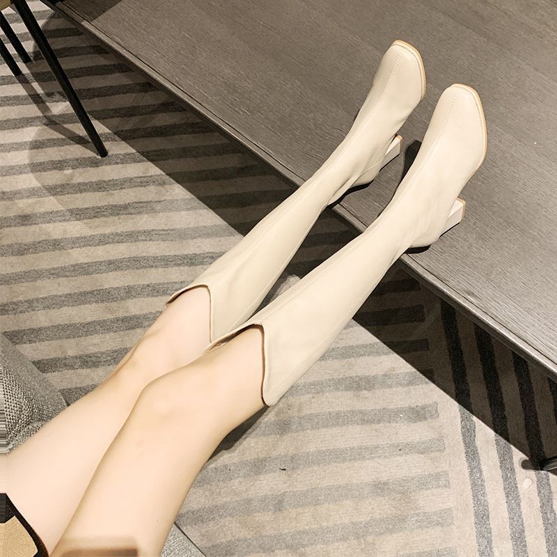 Fashionable Long Boots Women 2026 Autumn New Thick Heel High Heel Long ...