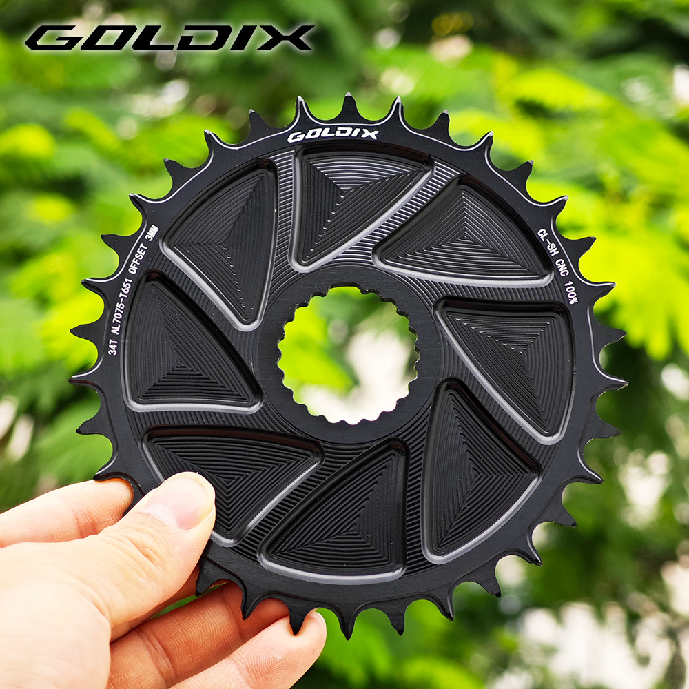 GOLDIX Chainring Wide Narrow Teeth AERO Chain ring CNC Hollow Cutting ...