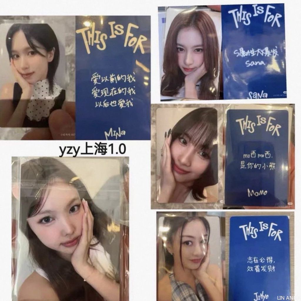 New Style sana Photocard TWICE Sign Card yzy Offline 1.0 Sign Card Lin ...