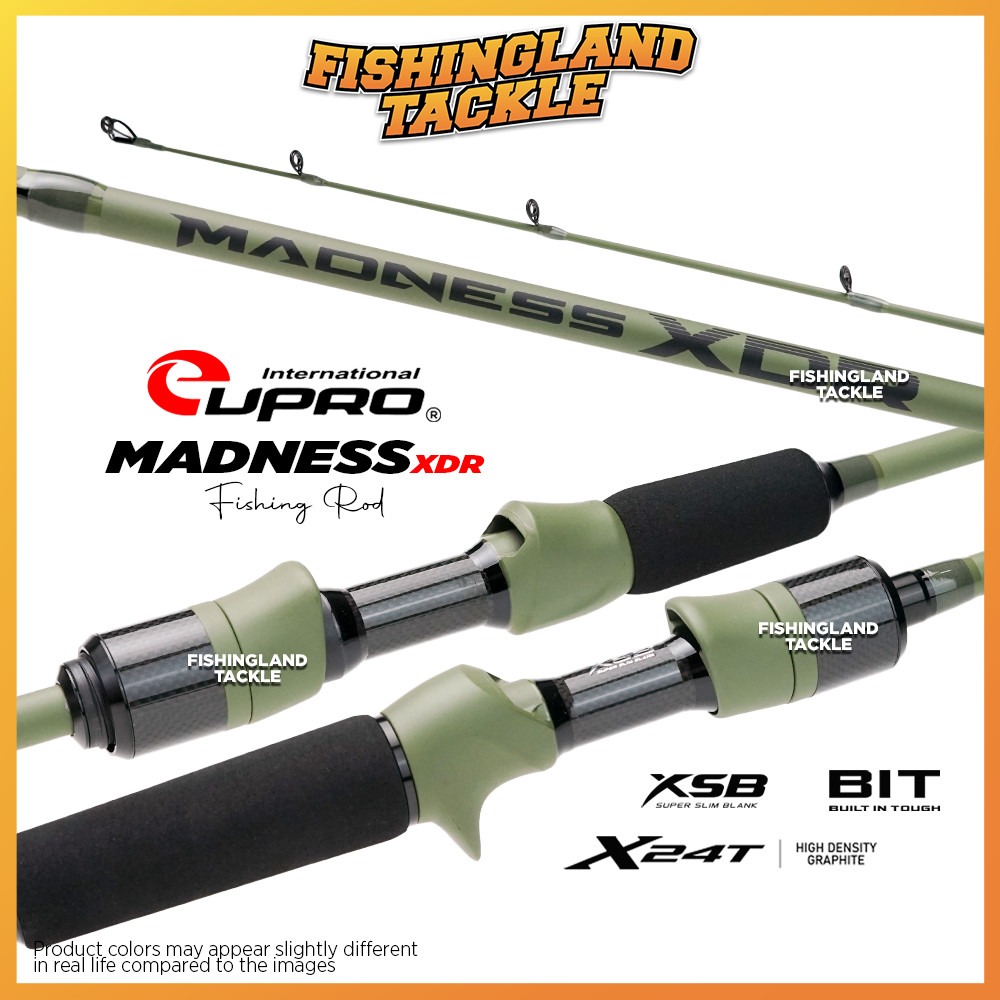 Eupro Madness XRD Rod | Joran Mancing Pancing Bait Casting Spinning BC ...
