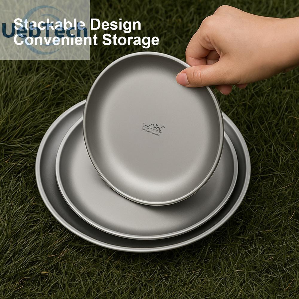 [uebtech.my] Titanium Purification Plate Stackable Camping Tray Rust ...