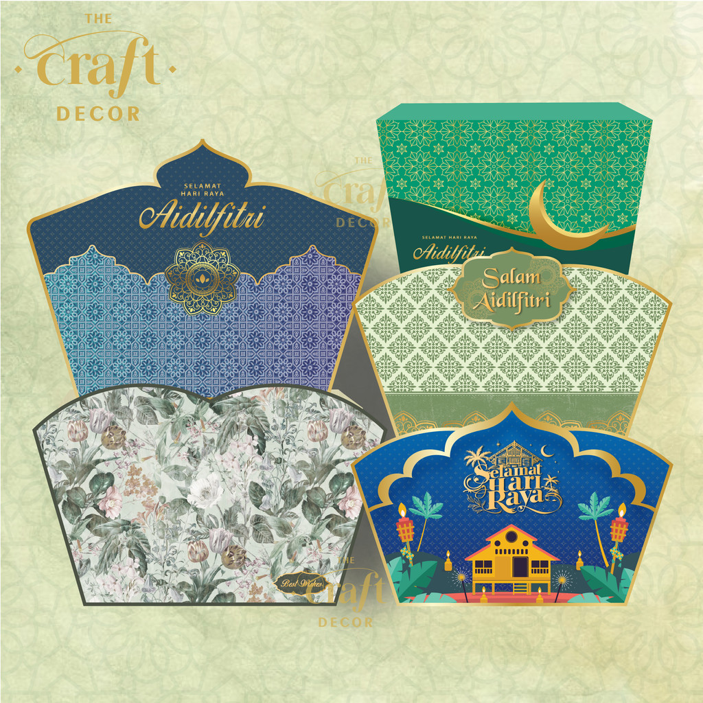 The Craft Decor RAYA 2026 Cardboard With Hamper Box | Raya Hamper Box ...