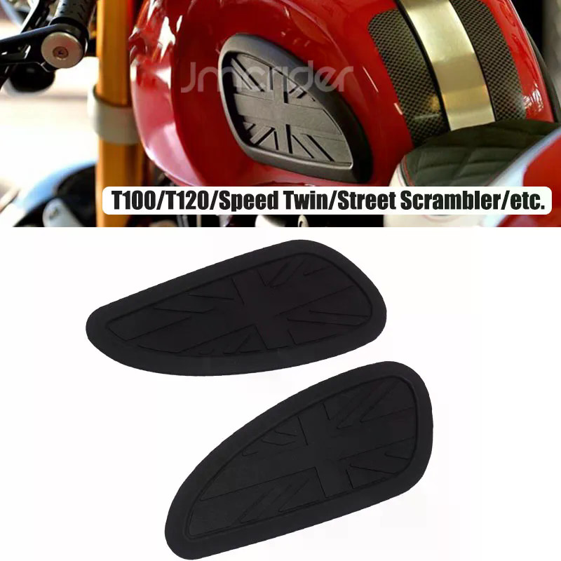 For Triumph T100 T120 Scrambler Thruxton Universal Retro Tank Pad Gas ...