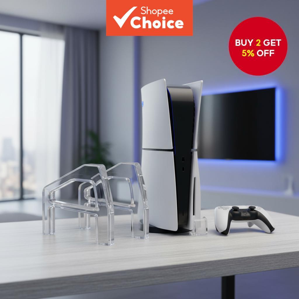Acrylic Antislip Triangle Stand for Horizontal Placement of PS5 Slim ...