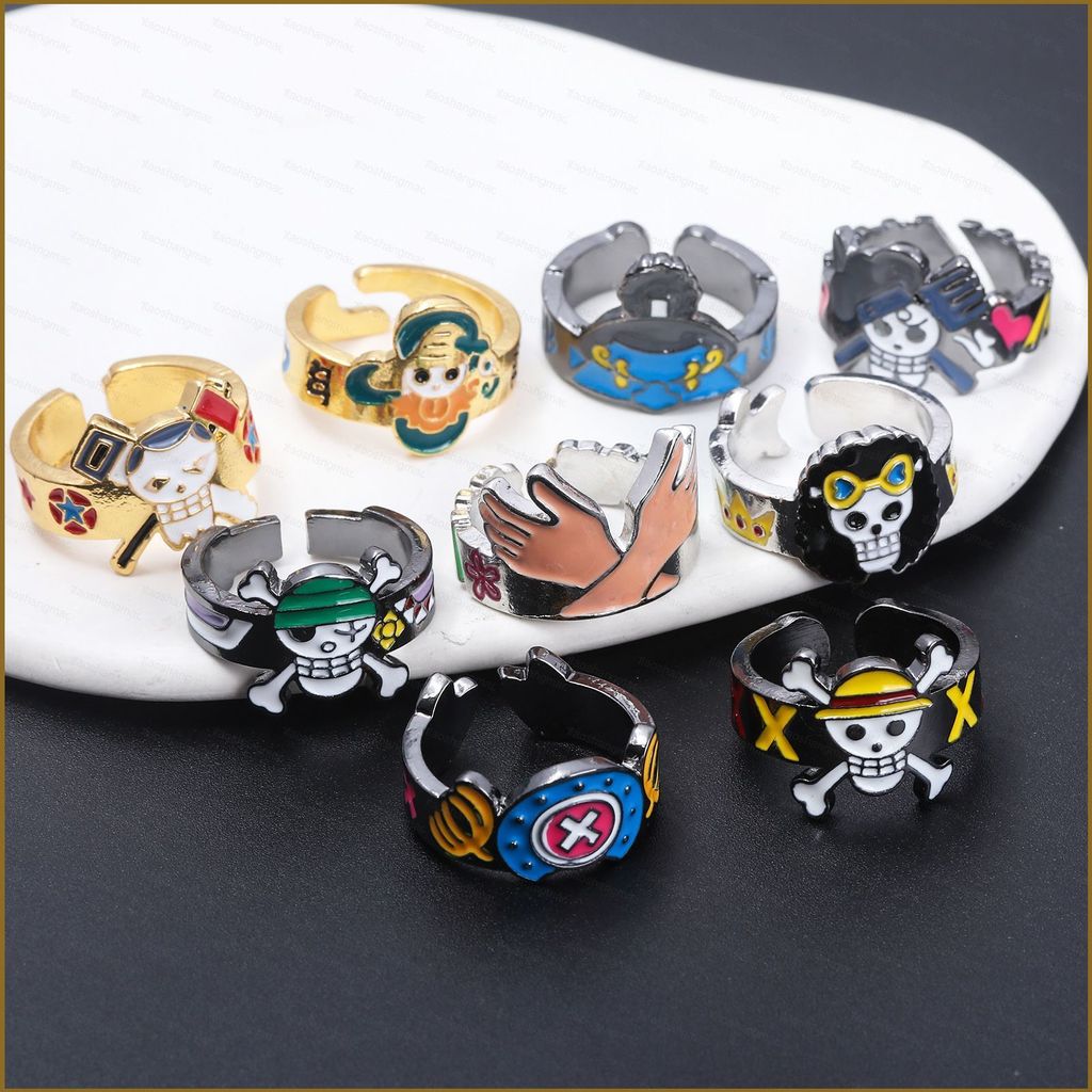 YT4 One Piece Luffy Tony Tony Chopper Roronoa Zoro Anime Ring COSPLAY ...