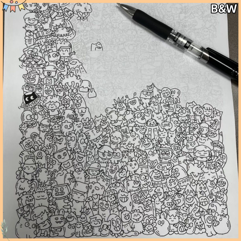 B & W Fish Line Drawing Line Drawing Sketch Pen Drawing Drawing Drawing ...