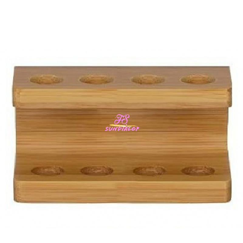 Toothbrush Rack Bamboo Toothbrush Holder 2Hole/4Hole Storage Rack B ...