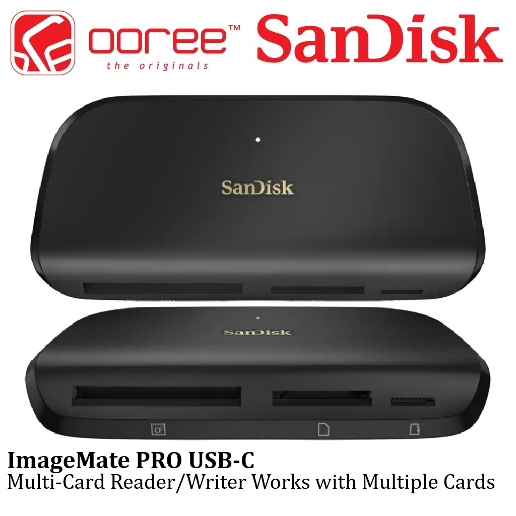 SanDisk ImageMate Pro USB-C Multi-Card Reader SD/MicroSD/CF 312MB/s ...