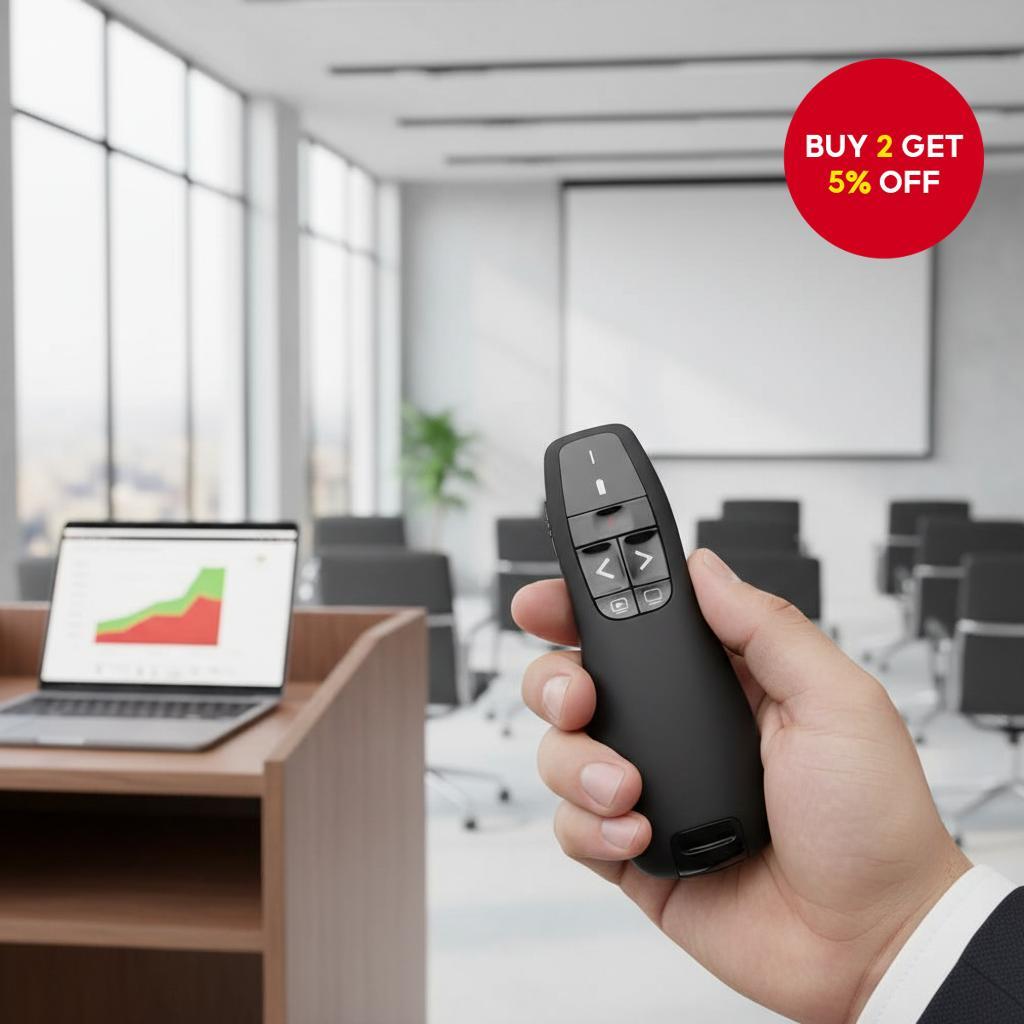 R400 Wireless Presenter with USB Connection Red Pointer Pen for ...