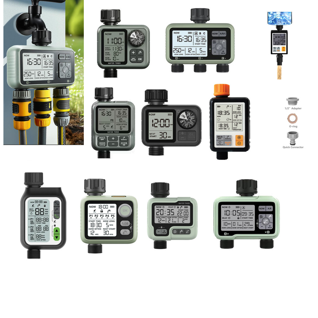 Timer Watering garden Water Filter auto flush penapis air auto siram ...