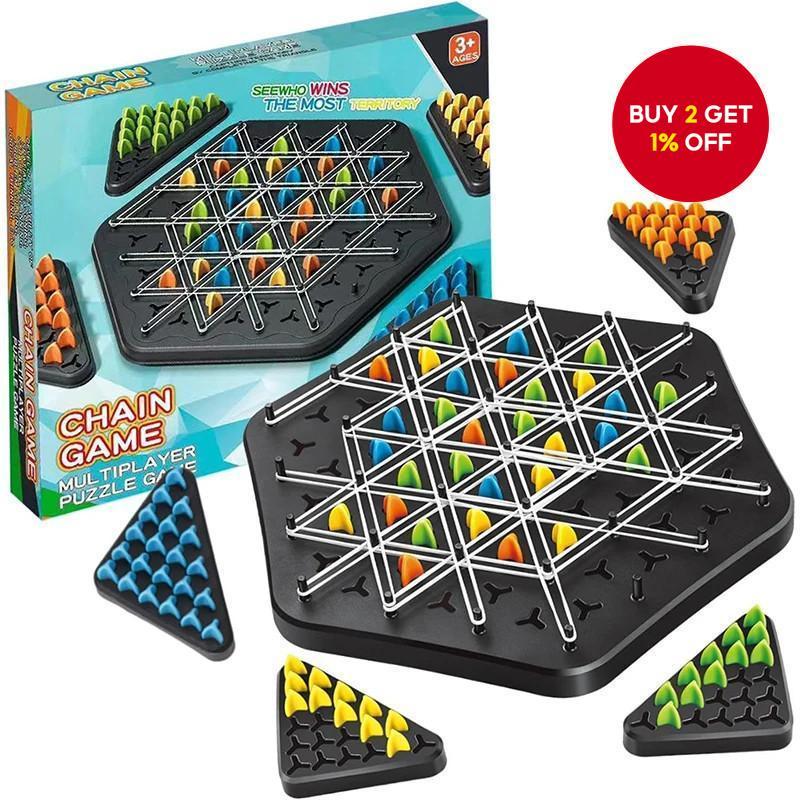 New Chess Triangle Chain Geometric Puzzle Game for Logical Thinking ...