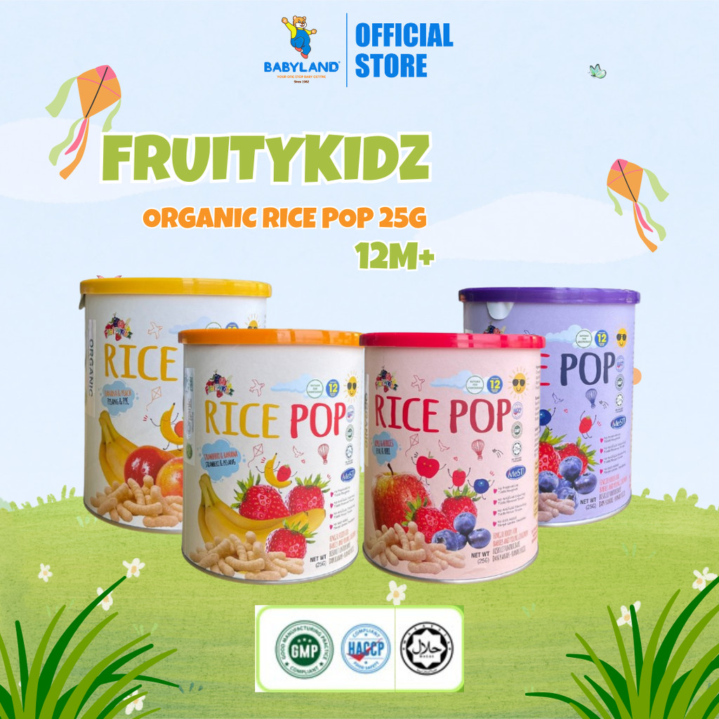 FruityKidz Organic Rice Pop 25g | Shopee Malaysia