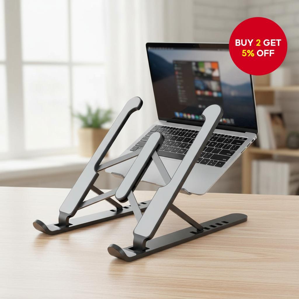 Adjustable Laptop Stand Foldable for Computer, Multiple Height ...