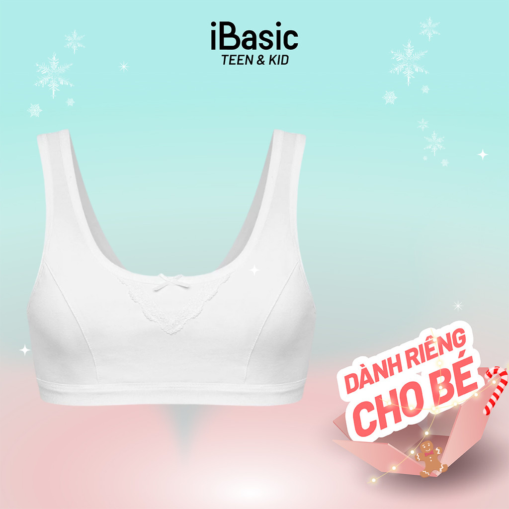 IBasic student bra with round neck with antibacterial USA cotton ...