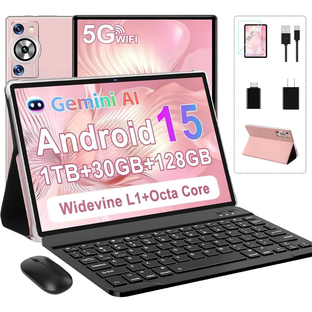 Android 15 Tablet 30GB RAM 128GB ROM 1TB TF, 2025 Tablet Elektronik 10. ...
