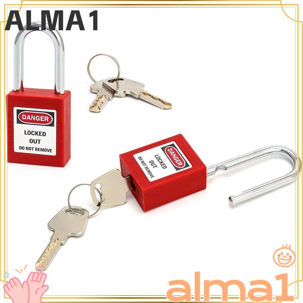 ALMA Red Loto Locks, 2 Keys Per Lock Stainless Steel Lockout Tagout ...