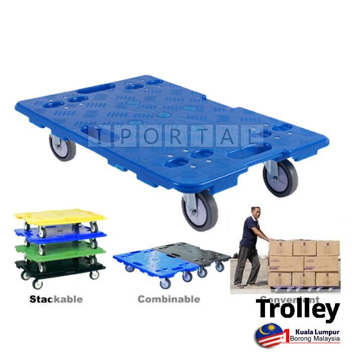 150kg Combinable Joinable Turtle Platform Hand Trolley 60x40cm Wheel ...