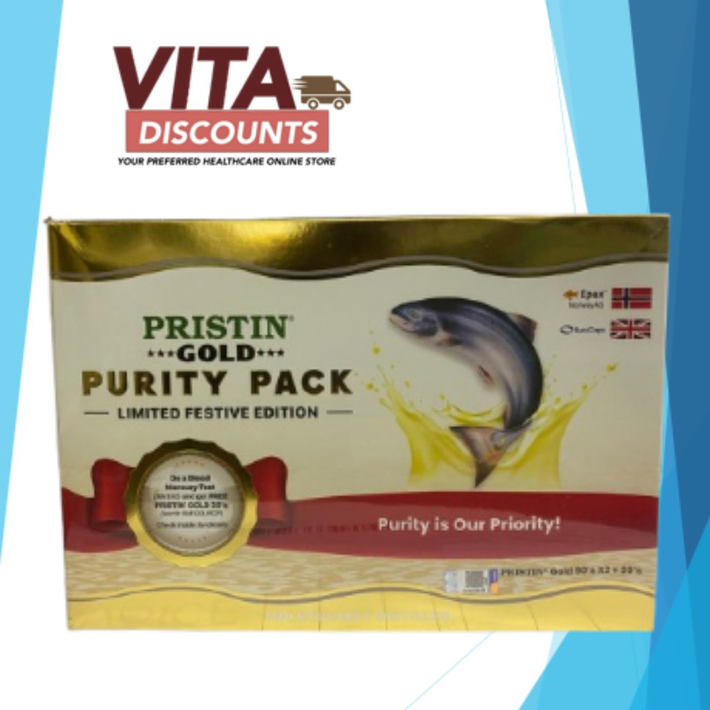 [BOX SEPERATED FOR DELIVERY SAFETY] PRISTIN GOLD OMEGA-3 FISH OIL ...