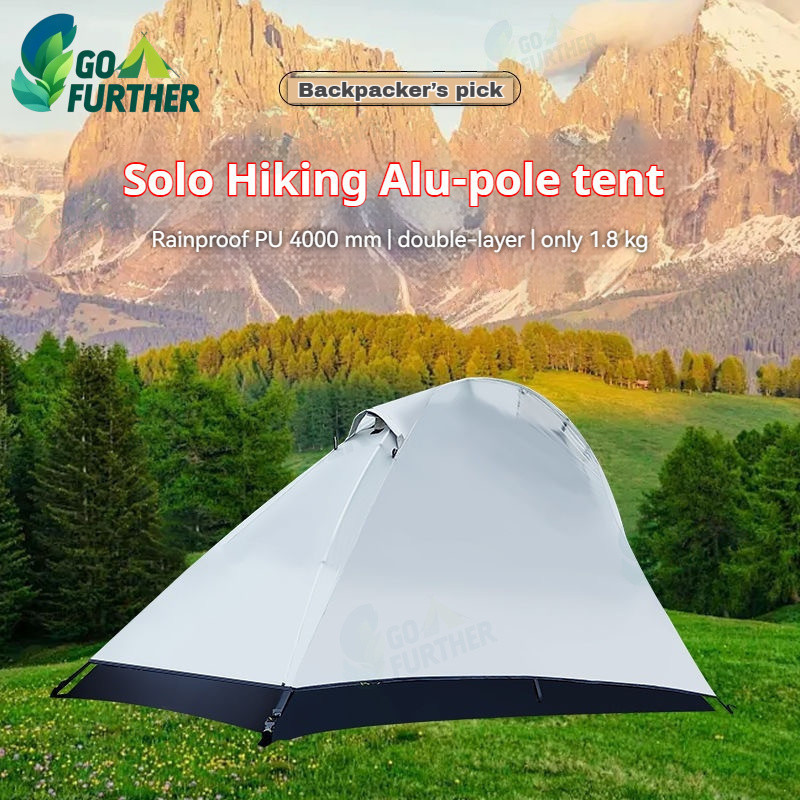 khemah Ultralight 1.8KG Camping Tent - Rainproof PU4000mm Windproof ...