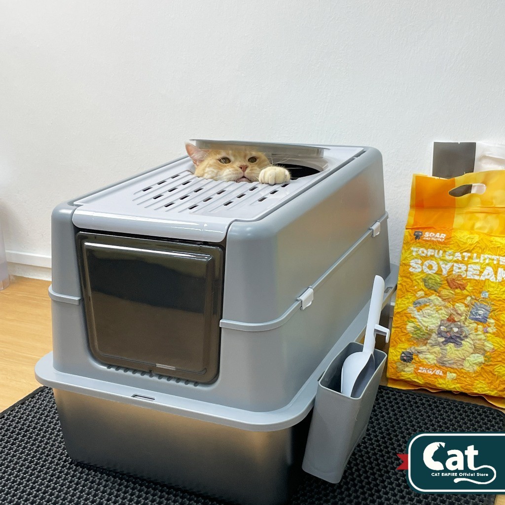 Cat Empire Cat Litter Box Fully Enclosed Stainless Steel Material ...