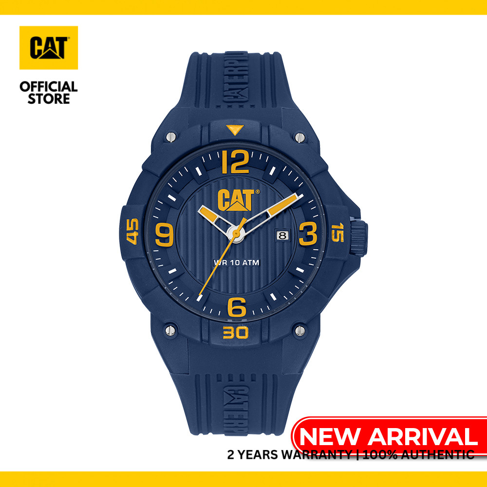 CAT DRIFT LW-111-26-637 Blue Silicone Band Analog Watch | 10 ATM | 45MM ...