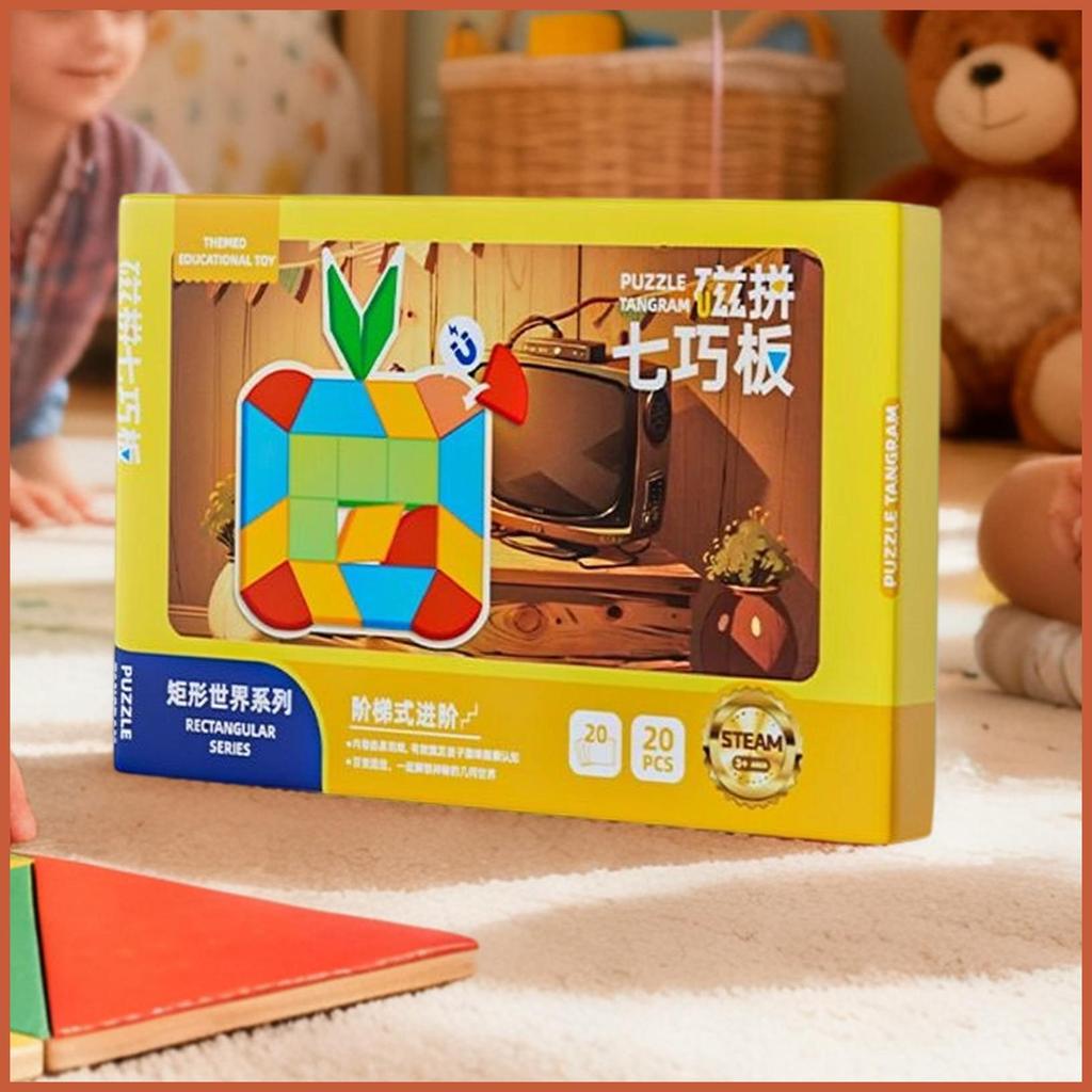 Tangram Puzzles for Kids Educational Interactive Magnetic Tangram ...