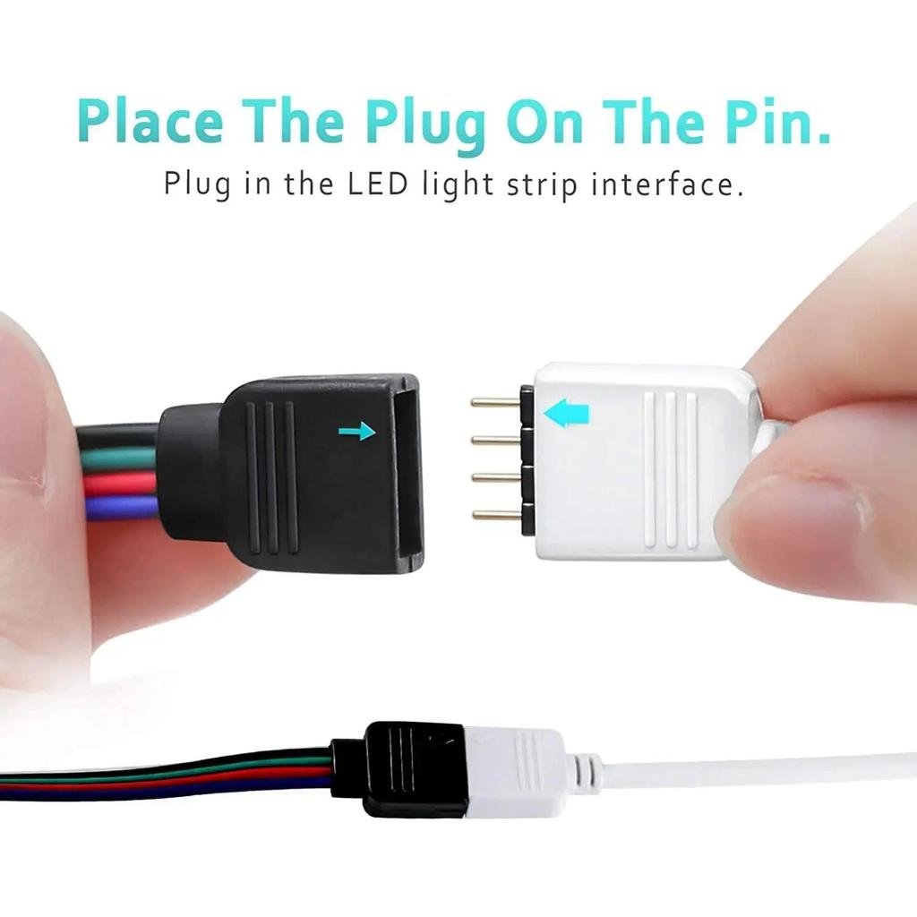 4PIN RGB Splitter Cable Connector Lighting Connector Wire 1 To 2 3 4 ...