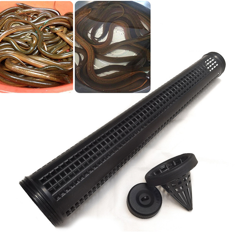 Pinkcat 1pcs Black Fish Net Cage Fishnet Finless Eel Loach Trap Fishing ...